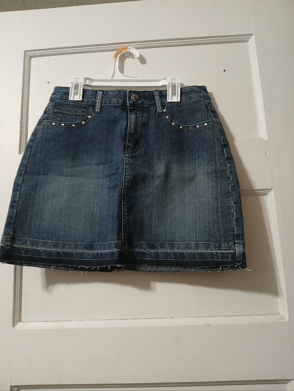 Women's Dark Blue Denim Mini Skirt